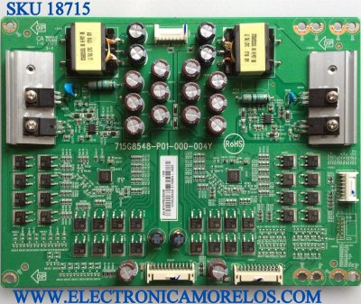 LED DRIVER / VIZIO LNTVHY25ZXXGB / 715G8548-P01-000-004Y / PANEL TPT500U1-QVN03.U / MODELOS M50-E1 / M50-E1 LTMWVYKT